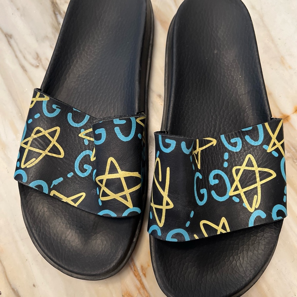 Gucci men’s ghost slide size 10 used condition